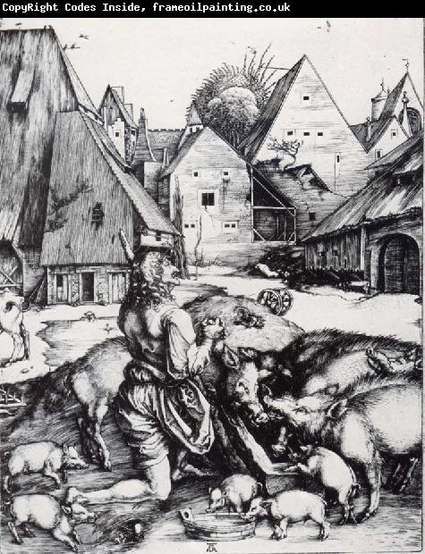 Albrecht Durer The Prodigal Son Amid the Swine